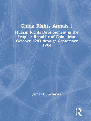 cover image of China Rights Annals